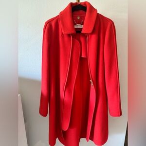 Chloe Vibrant Red Trench Coat